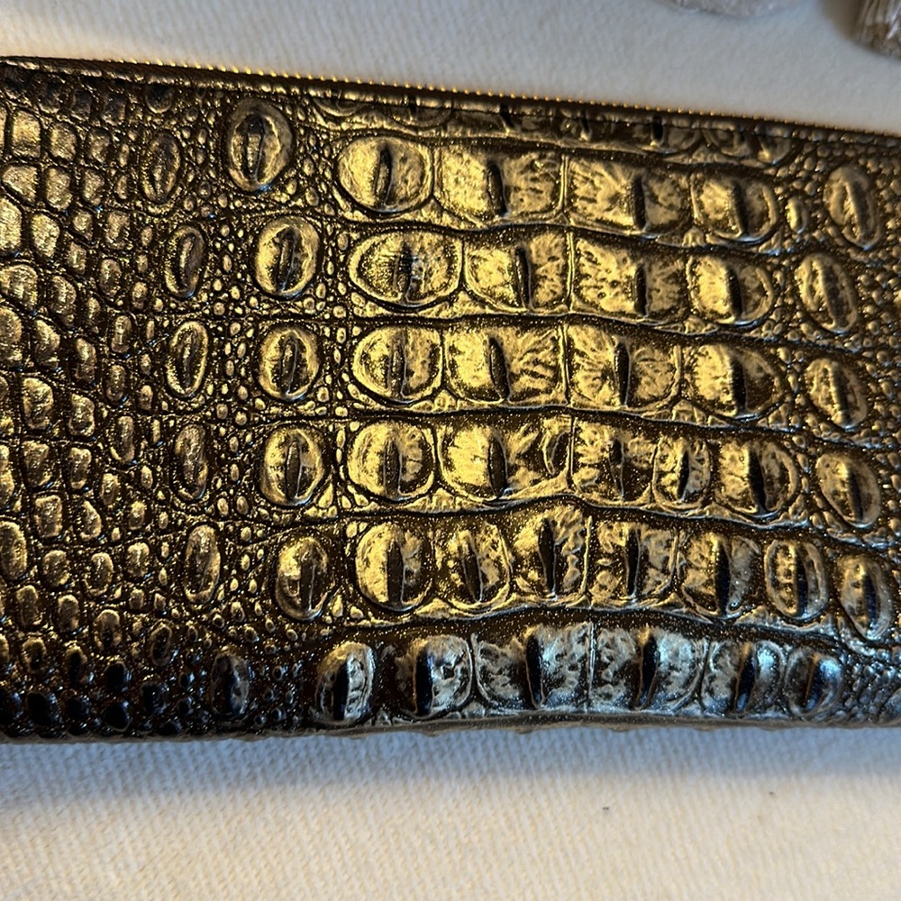 Brahmin Skyler Continental Wallet, Umbra color!  Wristlet strap.